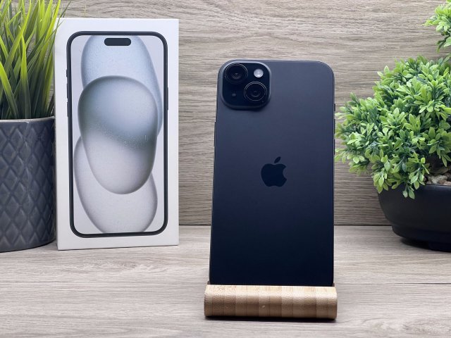 Hibátlan iPhone 15 Plus Black 128GB 2 ÉV Garanciával 92%