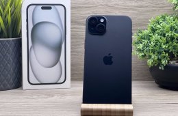 Hibátlan iPhone 15 Plus Black 128GB 2 ÉV Garanciával 92%