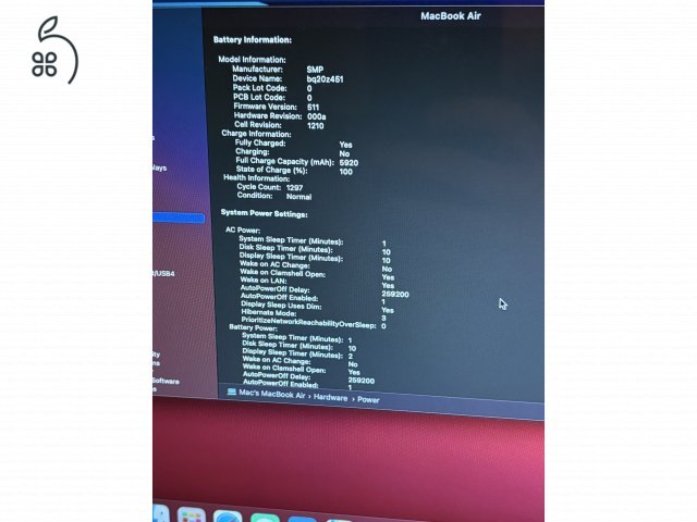 MacBook Air 2014 early, US billentyűzet