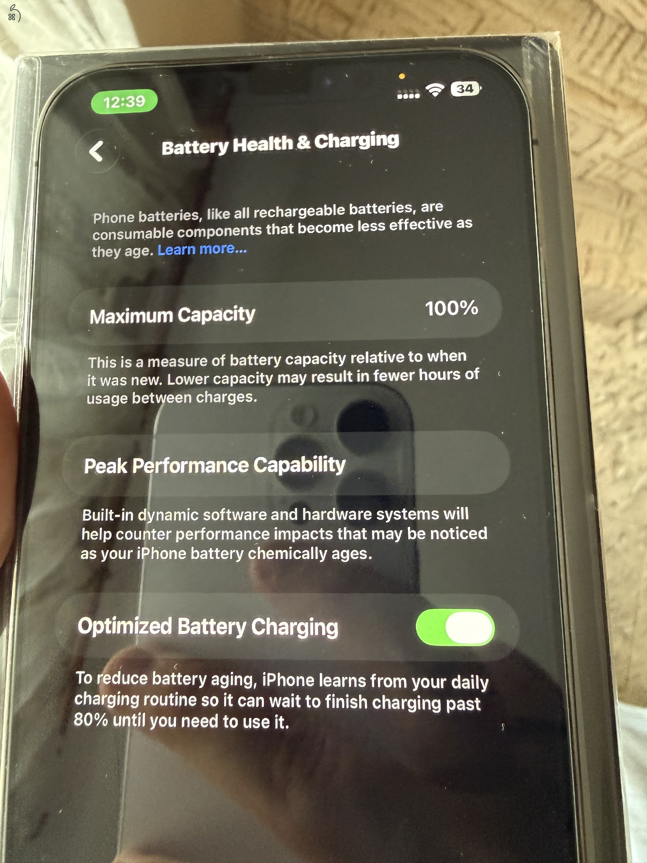 ❗️100%-os friss gyári akksival❗️iPhone 12 Pro Max 256GB