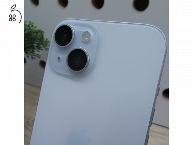 Apple iPhone 15 128GB Blue – használt, karcmentes – 86% akku – 6 hónap garancia