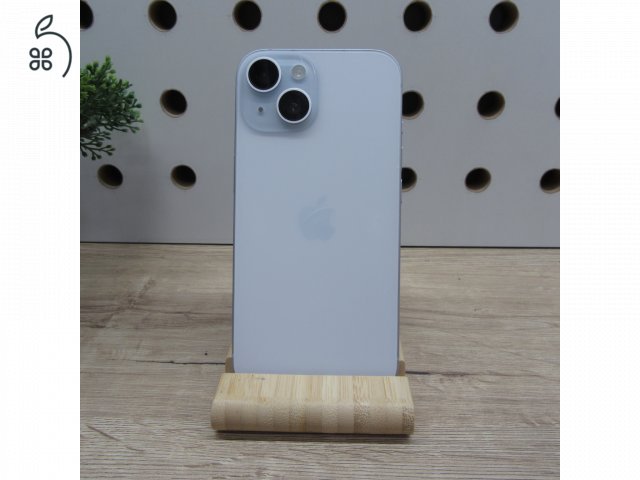 Apple iPhone 15 128GB Blue – használt, karcmentes – 86% akku – 6 hónap garancia