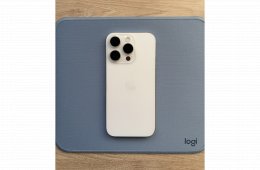 iPhone 16 Pro (fehér titán, 256 GB, 100% akkumulátor)