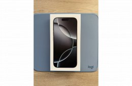 iPhone 16 Pro (fehér titán, 256 GB, 100% akkumulátor)