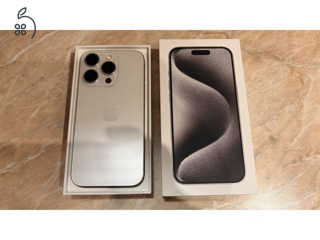 Eladó iPhone 15 Pro 256GB, natúr titán 