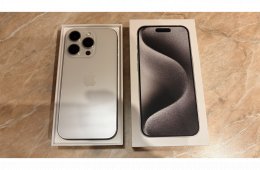 Eladó iPhone 15 Pro 256GB, natúr titán 