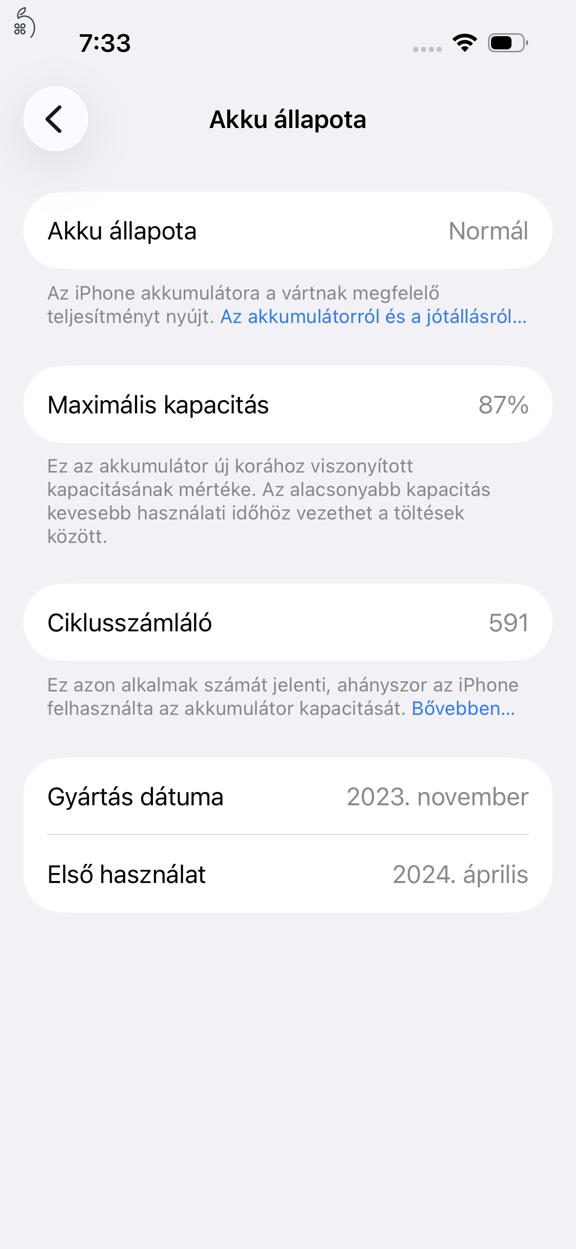 Eladó iPhone 15 Pro 256GB, natúr titán 