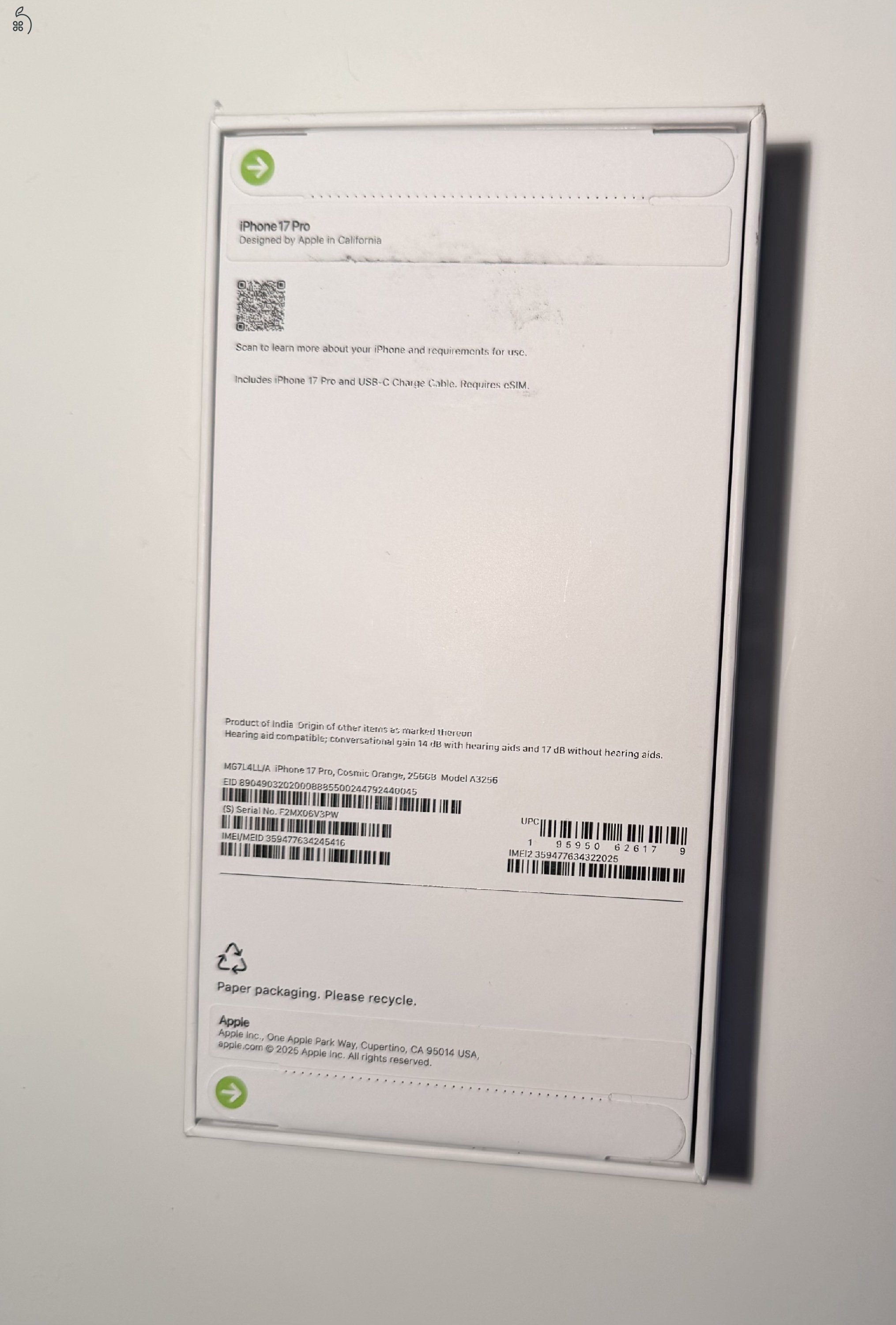Iphone 17 pro új bontatlan