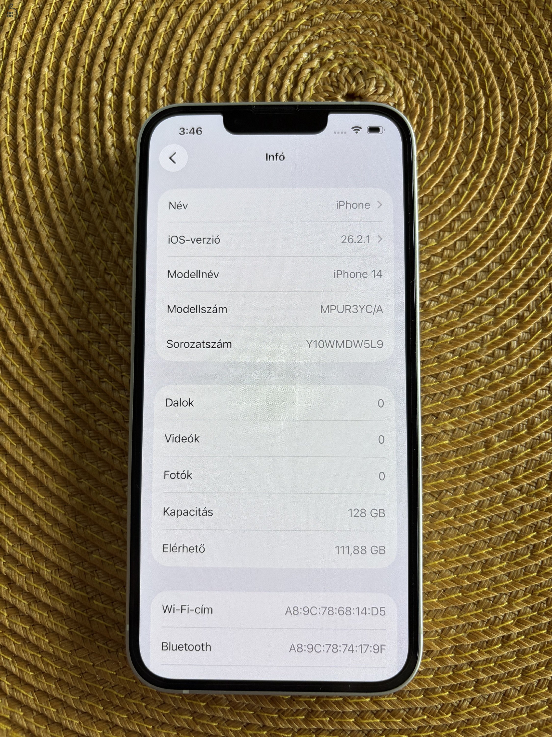 Karcmentes 14 Starlight, 128GB ajándék tokkal.