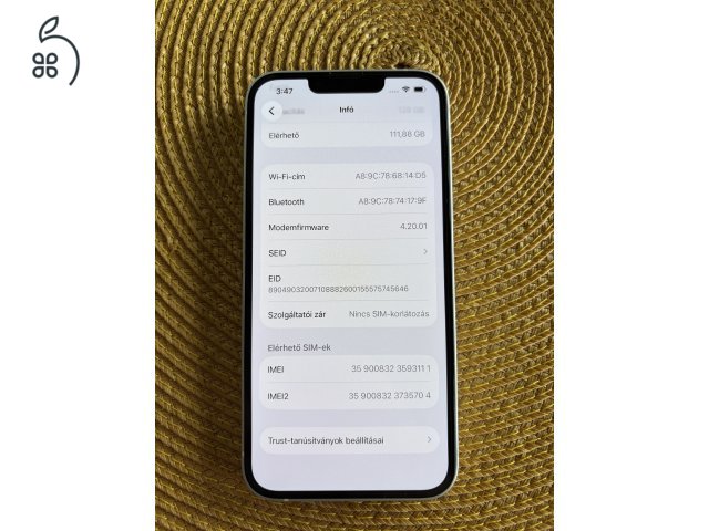 Karcmentes 14 Starlight, 128GB ajándék tokkal.