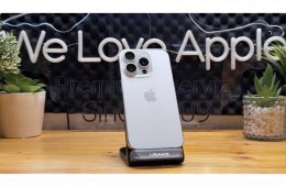 iPhone 15 Pro 256GB Fehér, Független - 1ÉV Garancia, Számla