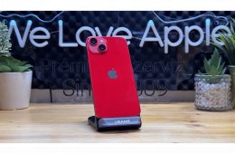 iPhone 14, 128GB, Piros, Független - 1ÉV Garancia, Számla