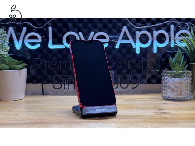 iPhone 14, 128GB, Piros, Független - 1ÉV Garancia, Számla