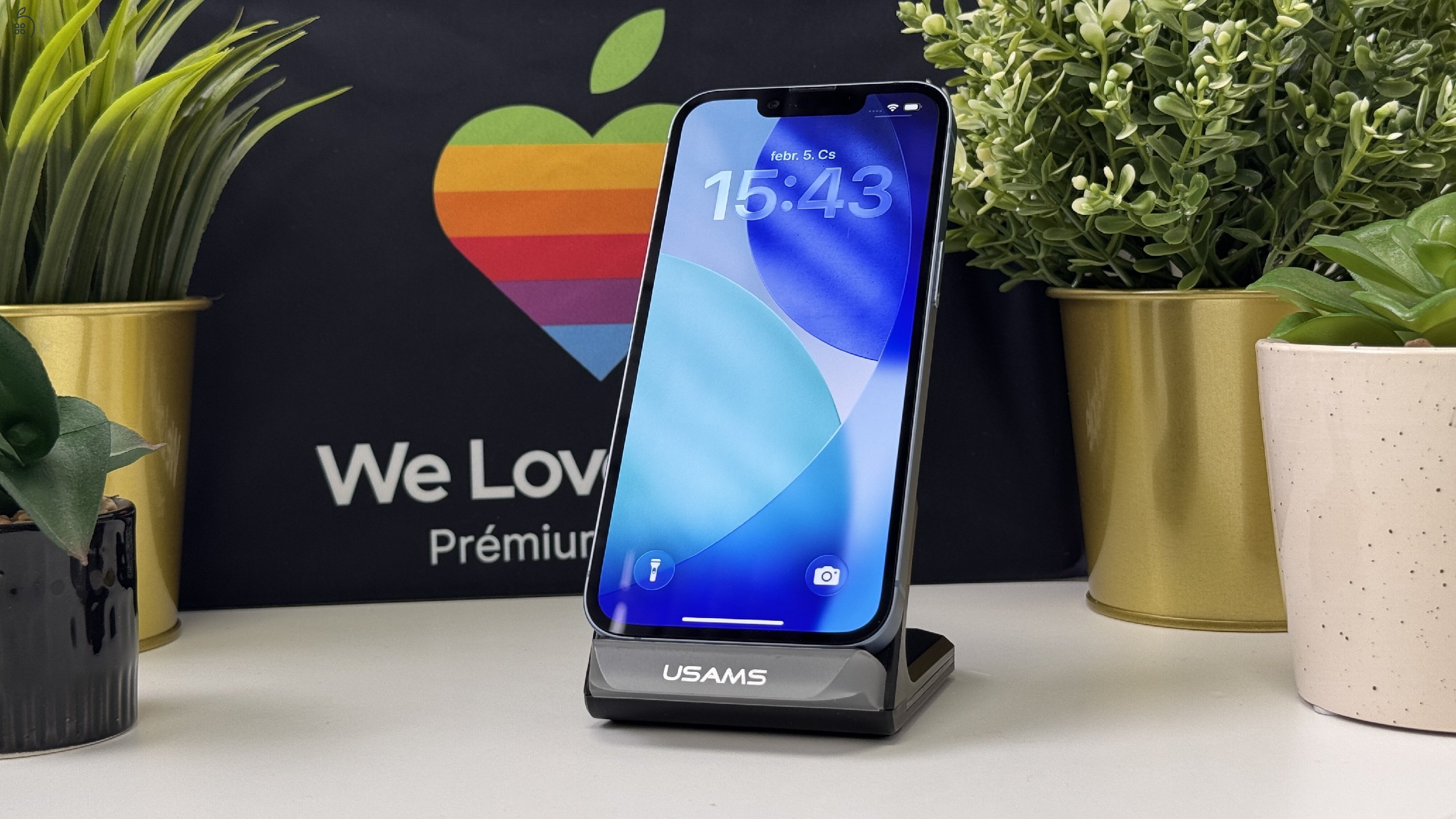  iPhone 14, 128GB, Kék, Független - 1ÉV Garancia, Számla