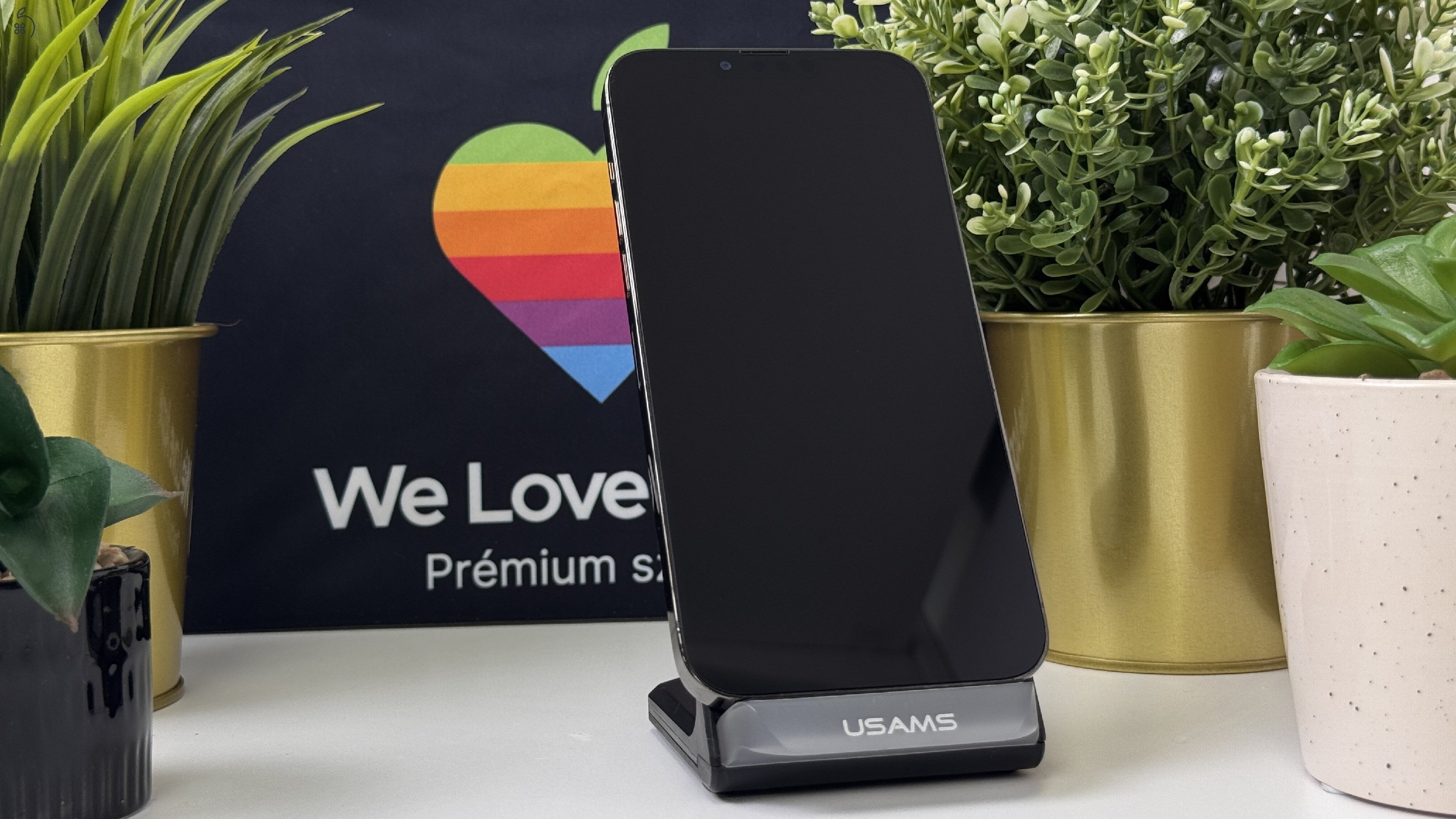 iPhone 13 Pro Max, 128GB, Fekete, Független - 1ÉV Garancia, Számla