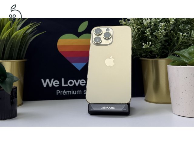 iPhone 14 Pro Max, 256GB, Arany, Független - 1ÉV Garancia, Számla 