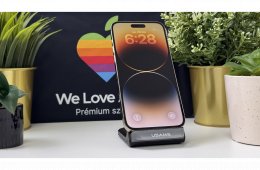 iPhone 14 Pro Max, 256GB, Arany, Független - 1ÉV Garancia, Számla 