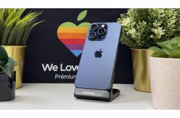  iPhone 15 Pro 128GB Kék, Független - 1ÉV Garancia, Számla 