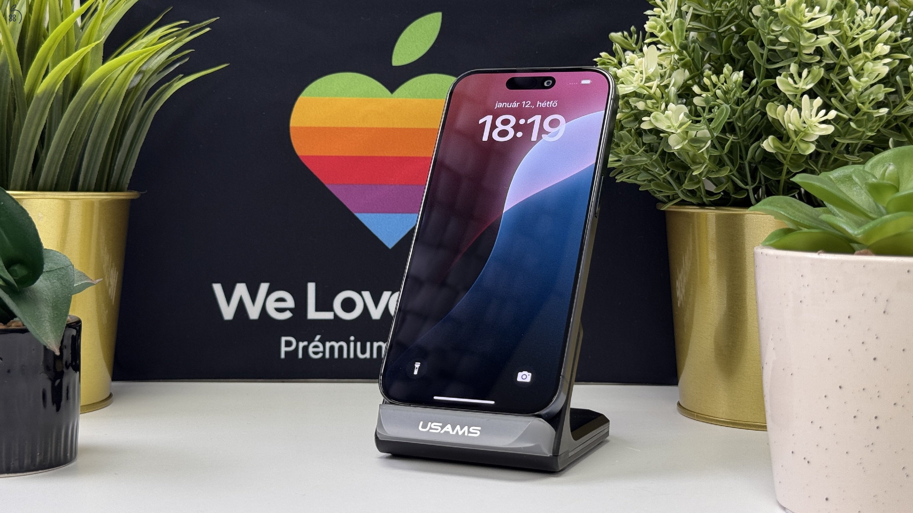  iPhone 15 Pro 128GB Kék, Független - 1ÉV Garancia, Számla 