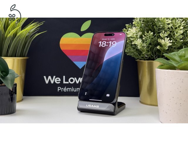  iPhone 15 Pro 128GB Kék, Független - 1ÉV Garancia, Számla 