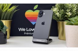 iPhone 16, 256GB, Fekete, Független - 1ÉV Garancia, Számla 