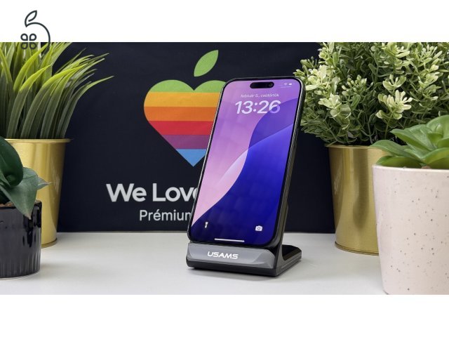 iPhone 16, 256GB, Fekete, Független - 1ÉV Garancia, Számla 