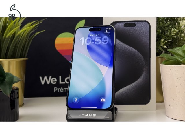 iPhone 15 Pro 512GB Kék, Független - 1ÉV Garancia, Számla