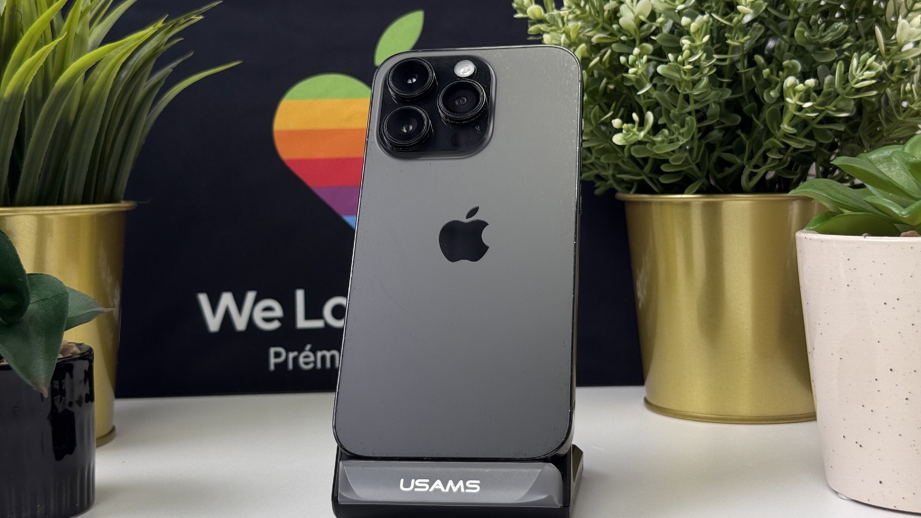 iPhone 14 Pro 128GB Fekete, Független - 1ÉV Garancia, Számla