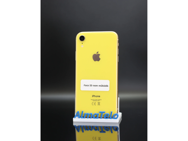 Apple iPhone XR 64 GB Yellow 100% akku - 12 HÓ GARANCIA