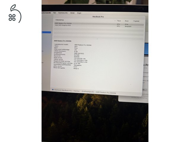 MacBook pro 2019 Core I9 32Gb ram 2TB ssd 8Gb vga