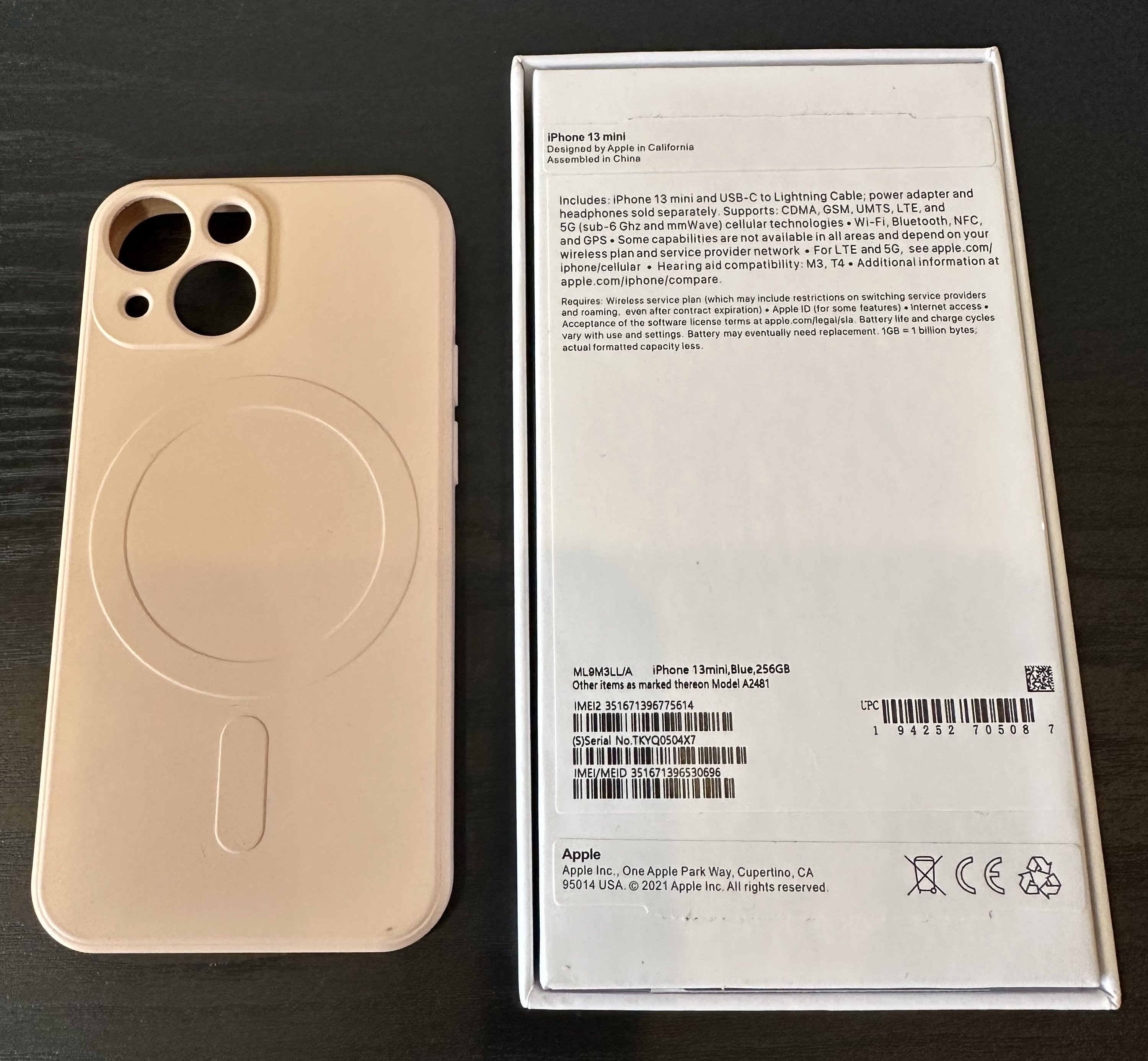 iPhone 13 mini, Blue, 256GB. Aksi: 100%