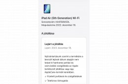iPad Air 5. gen. 256GB - (Asztroszürke) - Hibátlan!