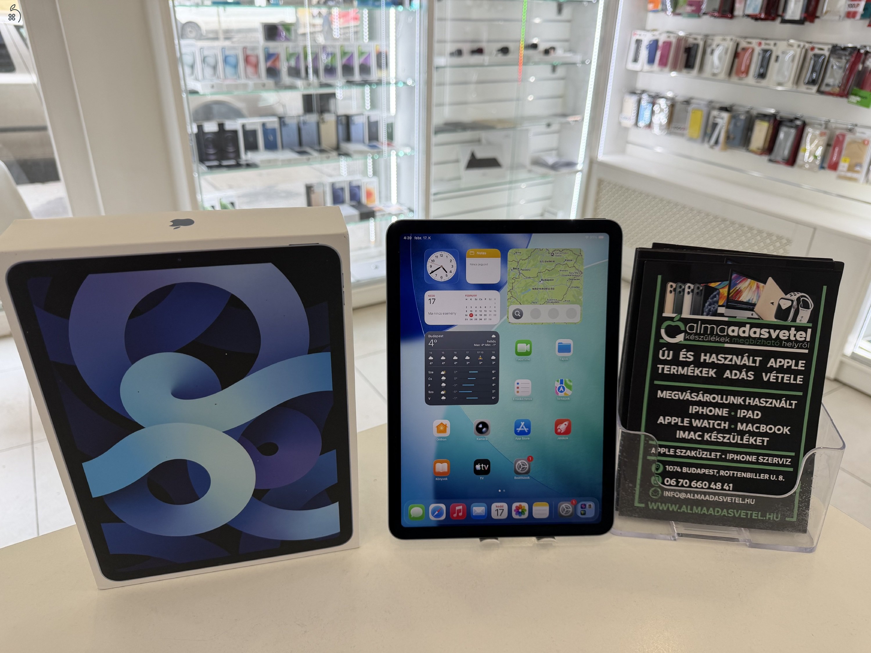 iPad Air 4 64GB Wifi Újszerű/1 hónap gar./Akku 81%/p4757