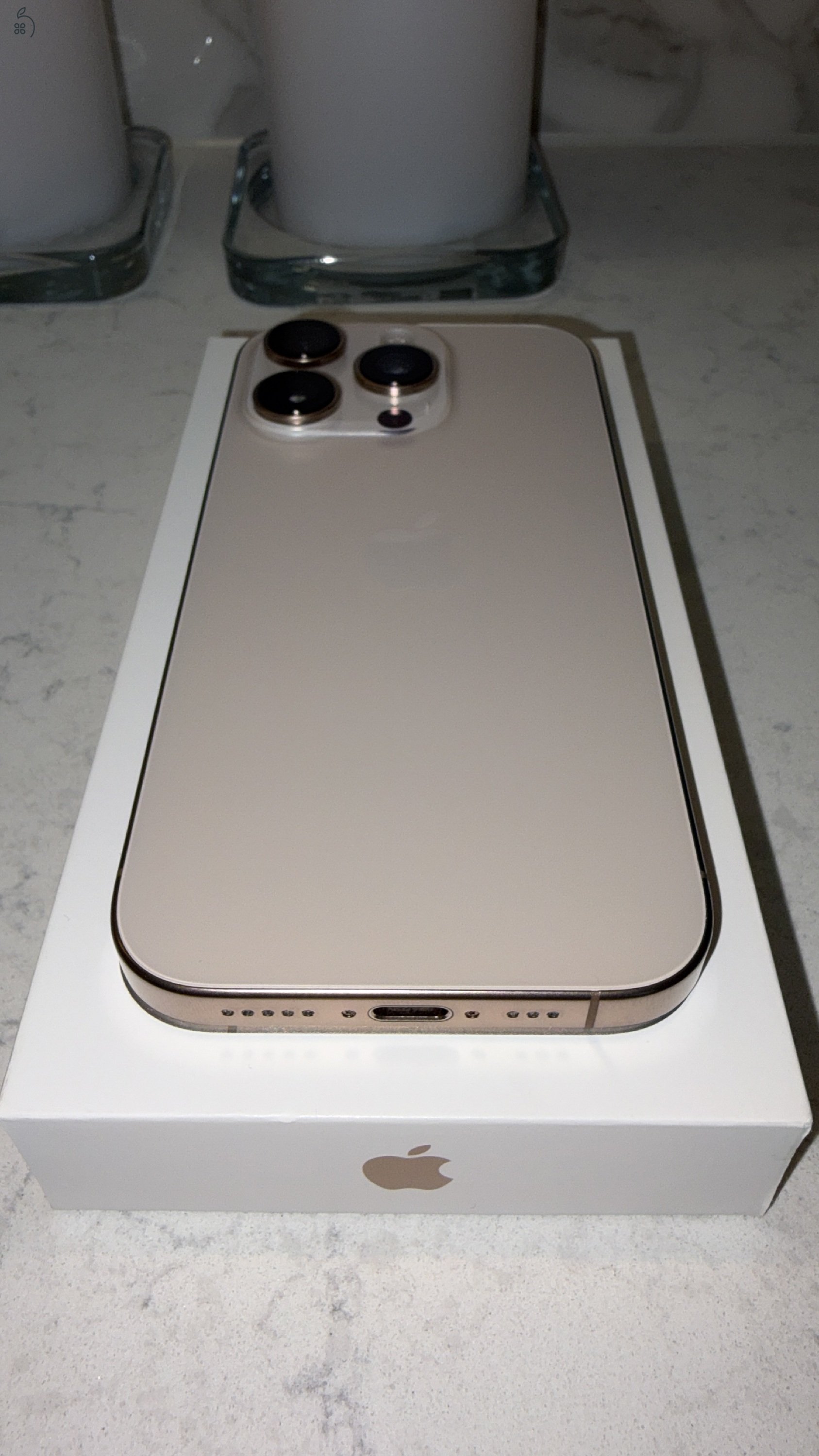 iPhone 16 Pro 128GB Desert Titanium - újszerű, garanciás, dobozos