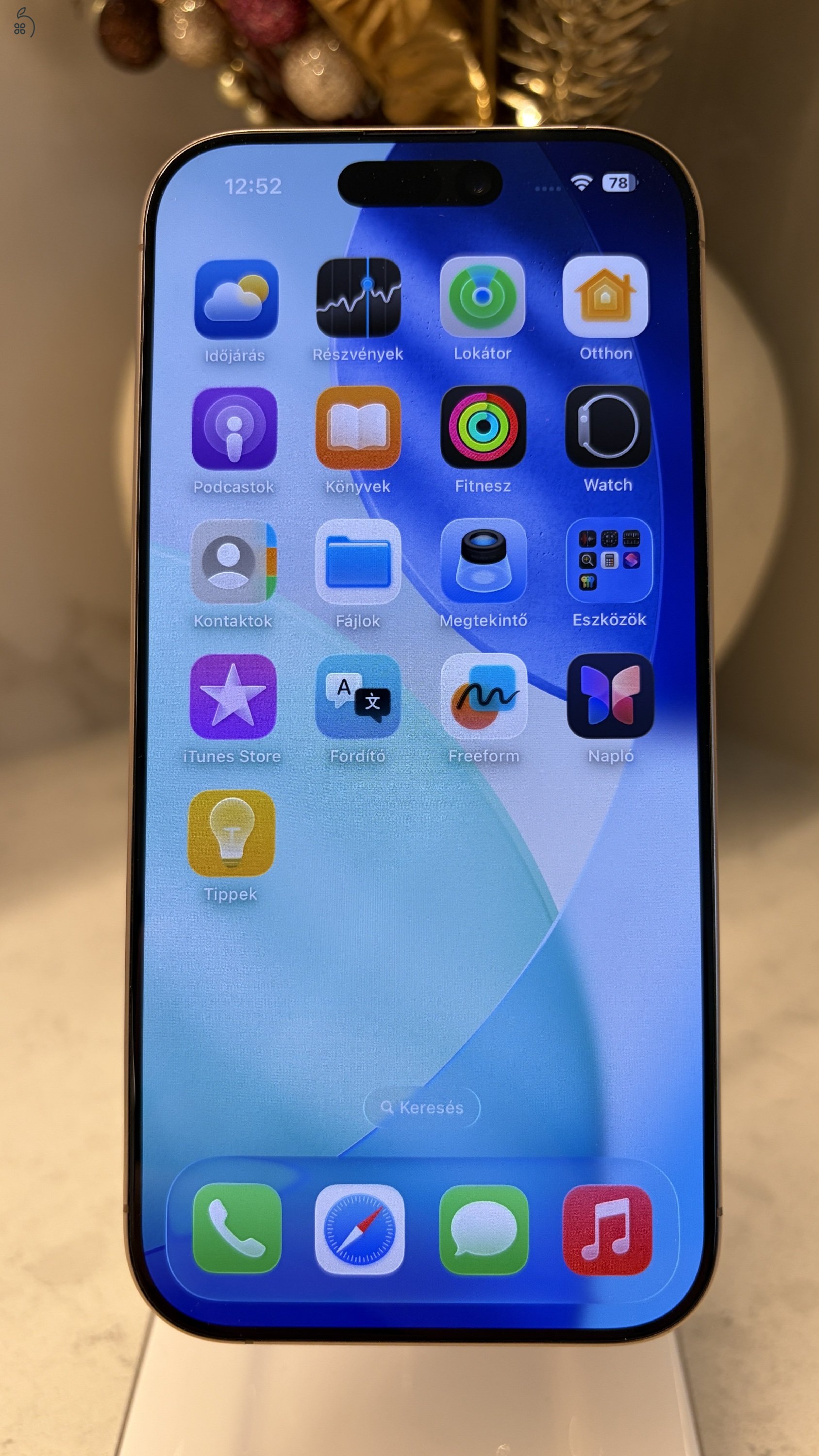 iPhone 16 Pro 128GB Desert Titanium - újszerű, garanciás, dobozos