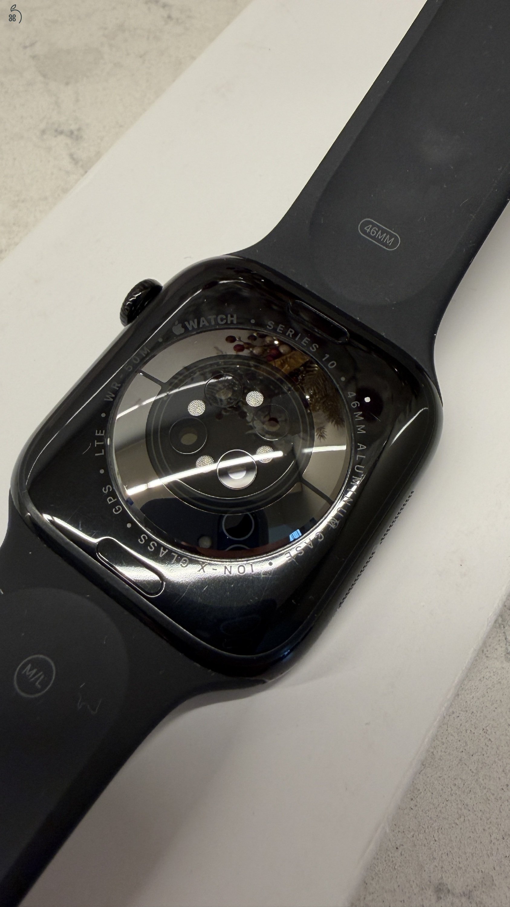 Apple Watch Series 10 46mm GPS + Cellular (eSIM) – garanciás 2027-ig, 97% akku