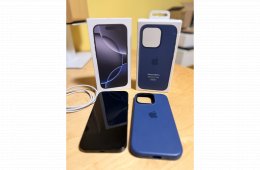 Eladó iPhone 16 Pro – Black Titanium – 256 GB – Garanciális – 98% akkumulátor