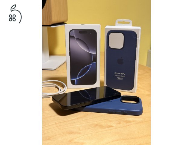 Eladó iPhone 16 Pro – Black Titanium – 256 GB – Garanciális – 98% akkumulátor