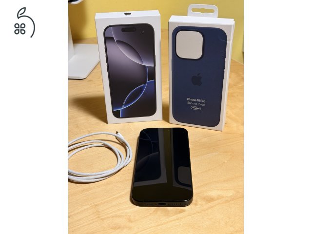Eladó iPhone 16 Pro – Black Titanium – 256 GB – Garanciális – 98% akkumulátor