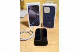 Eladó iPhone 16 Pro – Black Titanium – 256 GB – Garanciális – 98% akkumulátor