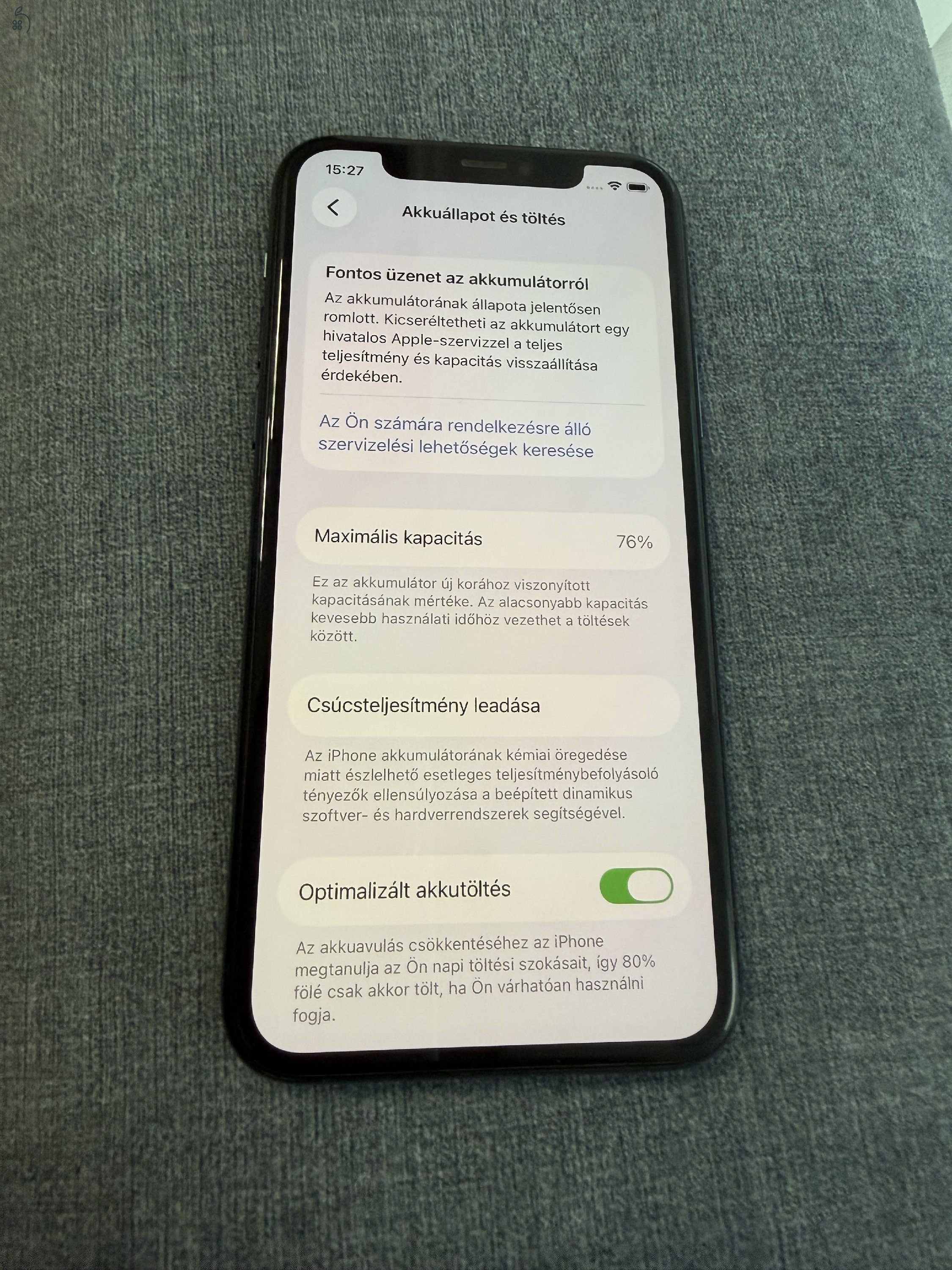 iPhone 11 Pro 256Gb - Szép állapotú - Gyári független