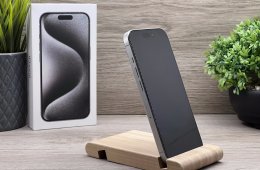 Hibátlan iPhone 15 Pro White Titanium 256GB 2 ÉV Garanciával 92%