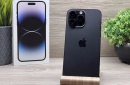 Hibátlan iPhone 14 Pro Max Space Black 256GB 2 ÉV Garanciával 92%