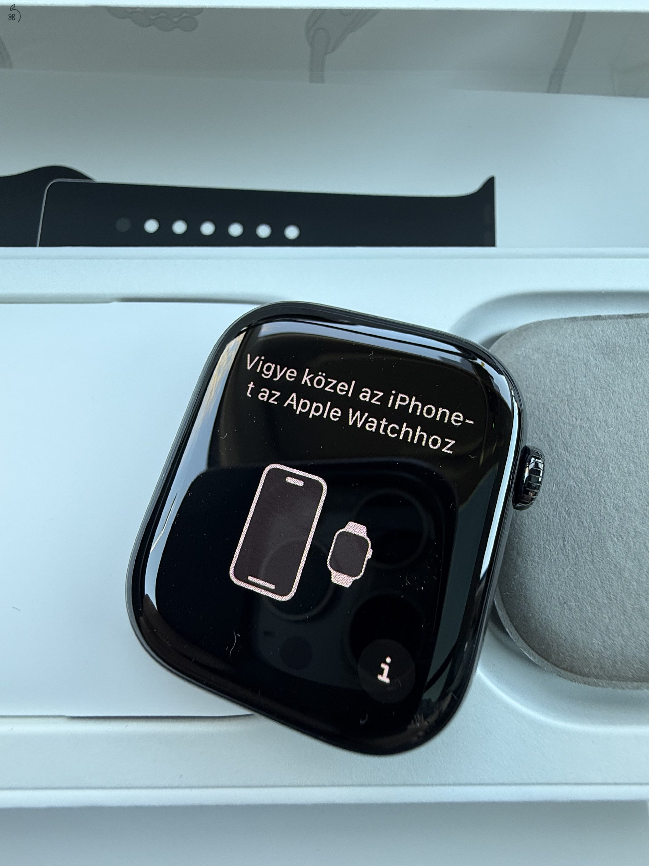 Titanium Apple Watch S10, 46 mm, GPS + Cellular, eSIM, garancia 2028.01.28-ig!