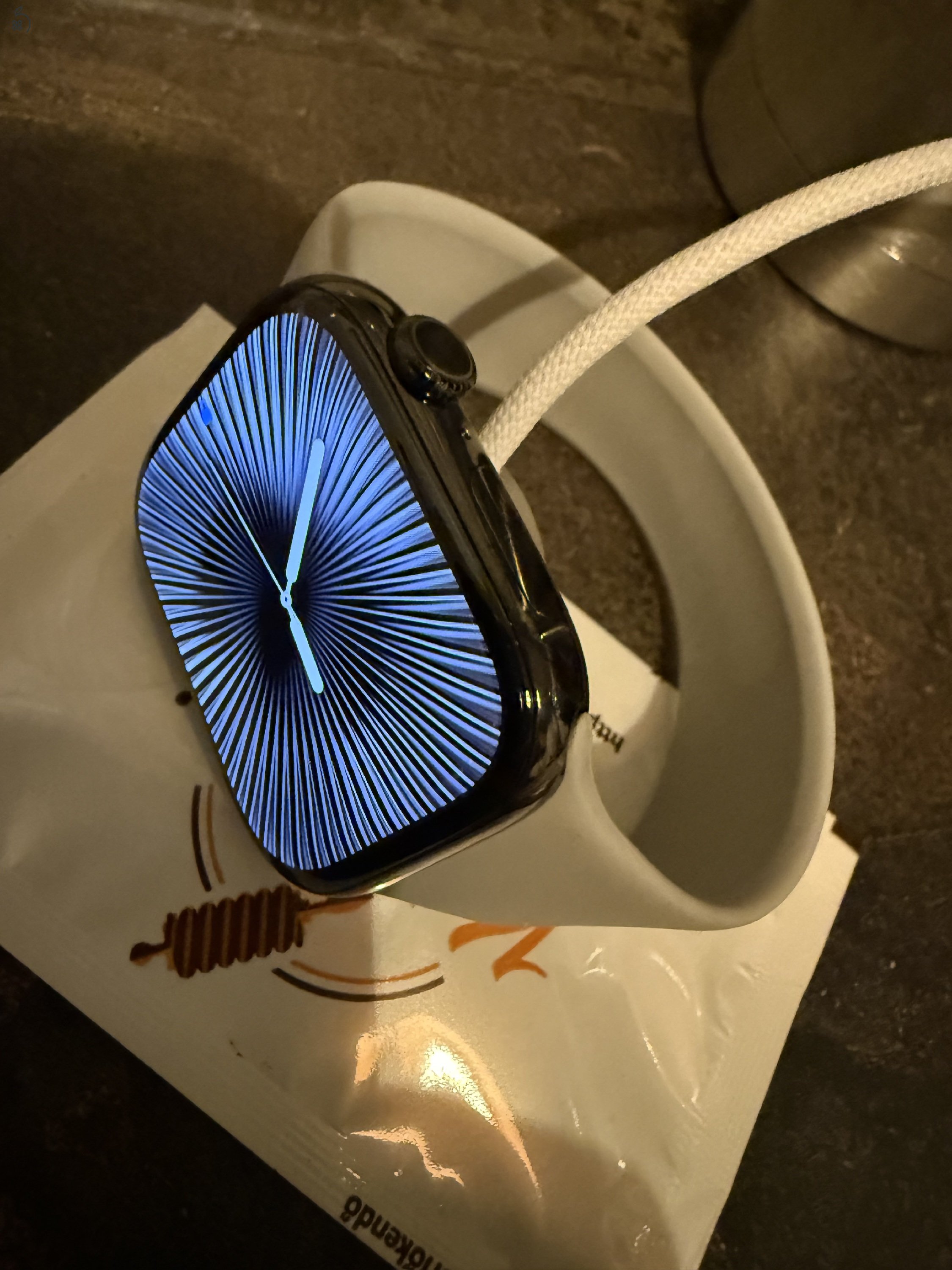 Titanium Apple Watch S10, 46 mm, GPS + Cellular, eSIM, garancia 2028.01.28-ig!