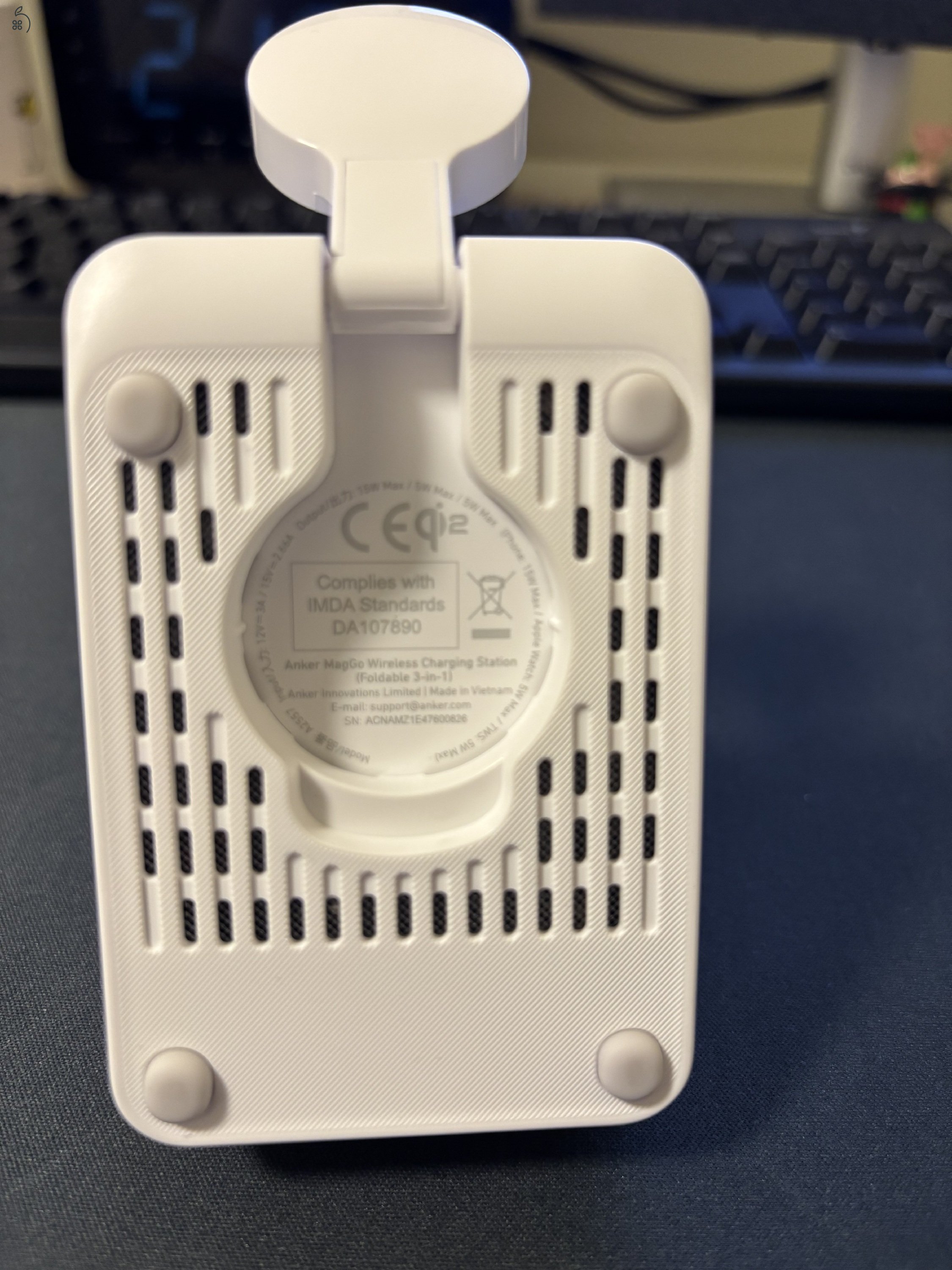 Anker MagGo 3-in-1 (B2557) Qi2 MagSafe töltőállomás