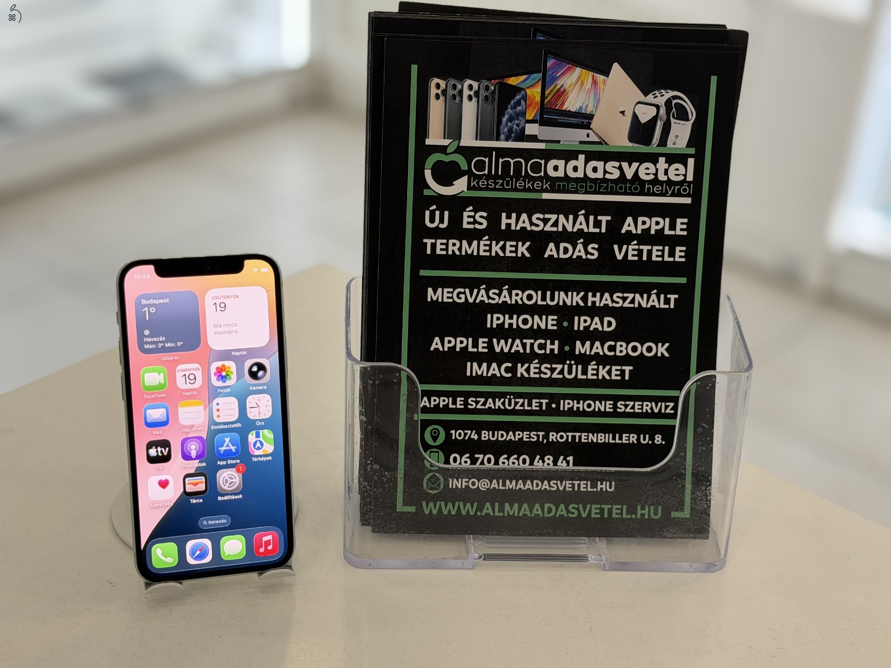 iPhone 12 Mini 64GB Független Megkímélt/1-3 hónap gar./Akku 100%/t10e