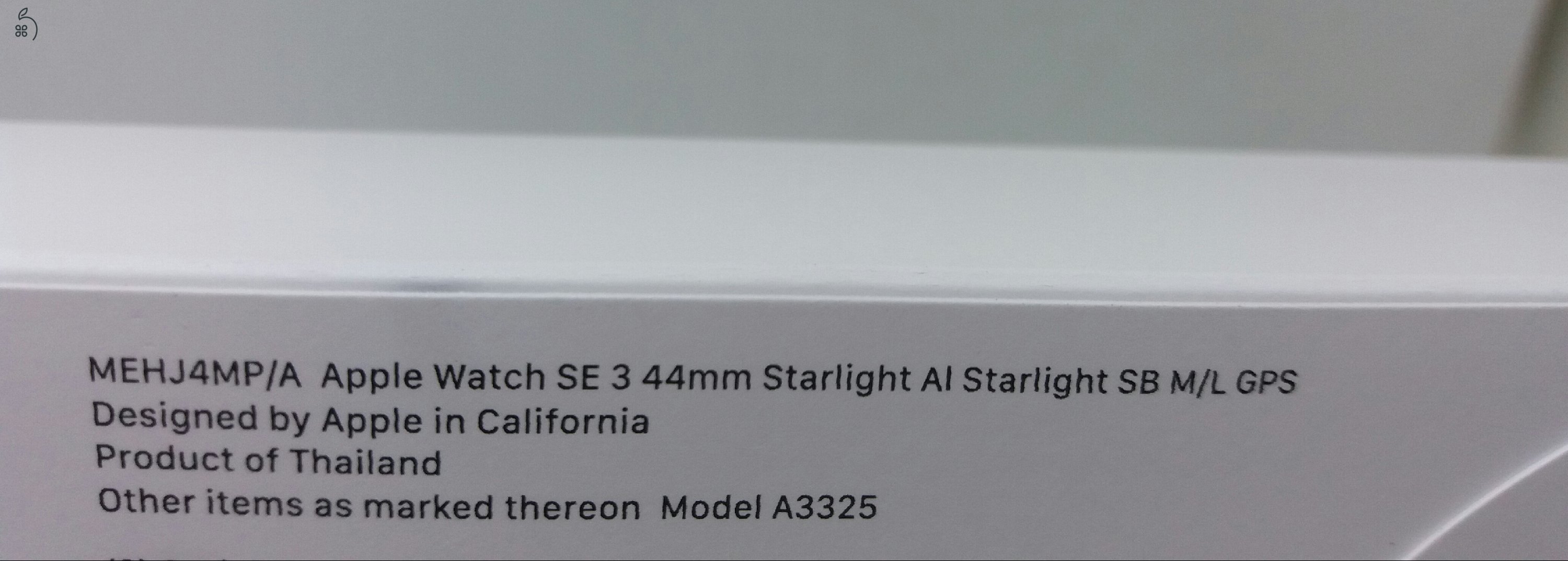 Bontatlan ÚJ Apple Watch SE 2025 - 44mm - GPS - Starlight - 1év APPLE garanciával ! ! !