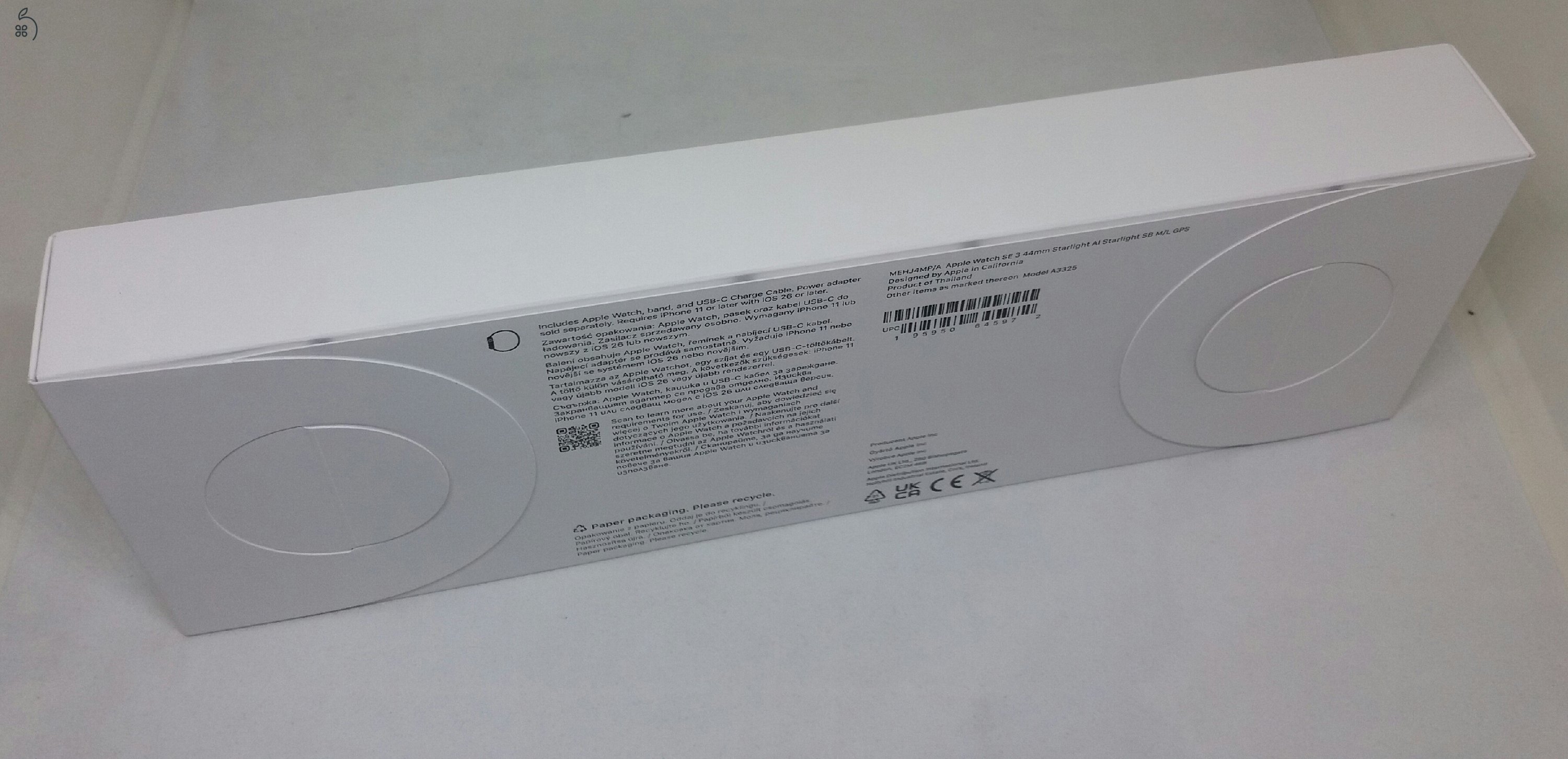 Bontatlan ÚJ Apple Watch SE 2025 - 44mm - GPS - Starlight - 1év APPLE garanciával ! ! !