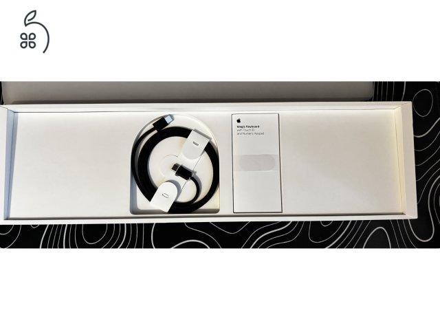 APPLE Magic Keyboard Touch ID (2024) vezeték nélküli billentyűzet, Magyar kiosztás, fekete